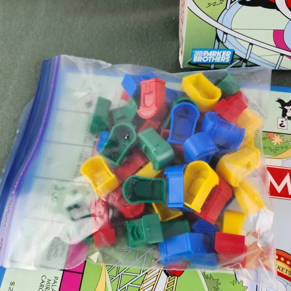Monopoly Junior COMPLETE Parker Brothers 2005 Kids Childrens‎ Ticket Booth